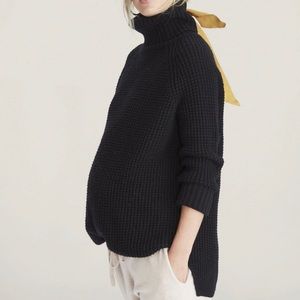 HATCH Waffle Turtleneck Sweater